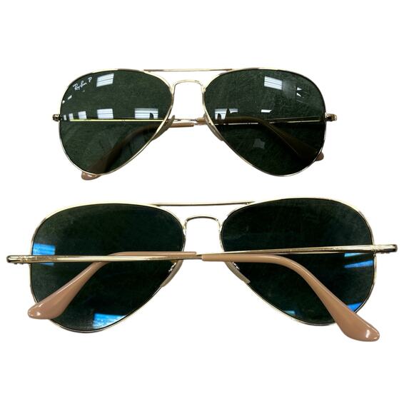 Ray Bans Women’s Sunglasses Polarized Aviator Metal #RB3689 - Picture 2 of 3